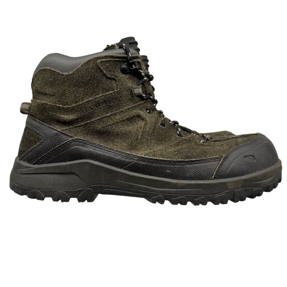 Red Wing Green Suede Black 6608 TRBO EH Safety Toe Hiker/Work Boots Men sz 10.5
